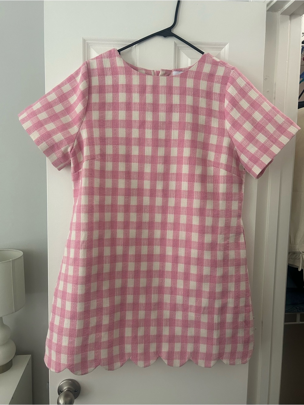 MABLE Pink Gingham Scallop Hem Dress - Picture 2 of 4